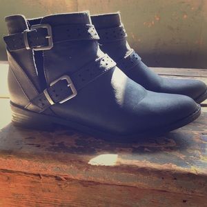 Rocket Dog black booties short boots with buckles
